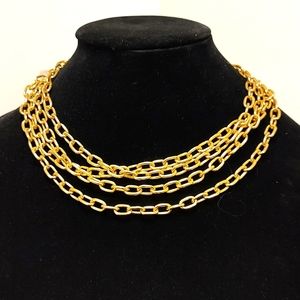 Multi strand fashion necklace
